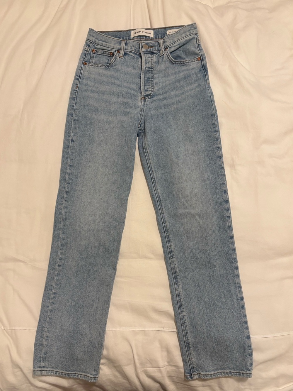 Denim Forum The Arlo High Rise Straight Jeans